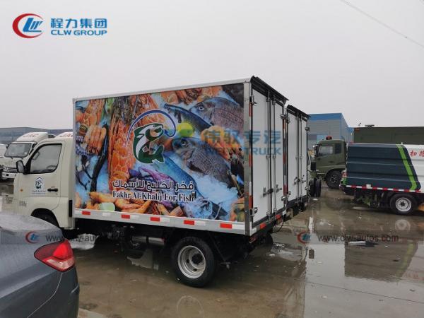 Refrigerador Van Truck da entrega do marisco 1T de Foton mini