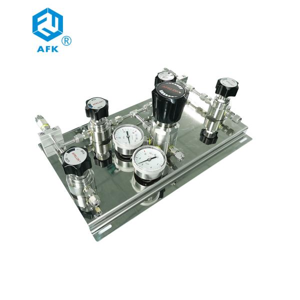 Suprimento de ar lateral dobro manual de aço inoxidável do regulador de pressão do gás do painel de AFK