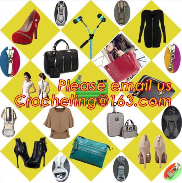 Garment accessory metal zipper fancy zipper with custom metal zipper pull, plastic zipper resin zipper plated antic-bras