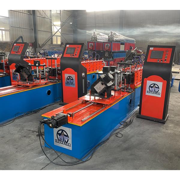 “China Factory 49mm 69mm Two Sizes 2 In 1 Double Rows Stud Roll Forming Machine Servo Driving Drywall Profile Forming Machine”