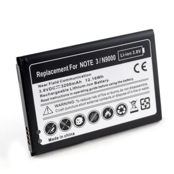 Rechargeable Samsung Phone Battery 3200mAh Samsung Galaxy Note 3 Battery