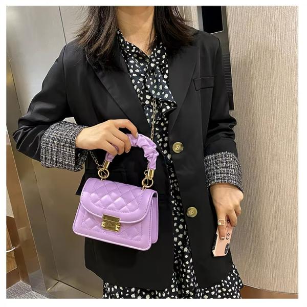 OEM/ODM Accepted Wallet Purses and Handbags for Women's Small Square Shoulder Bags