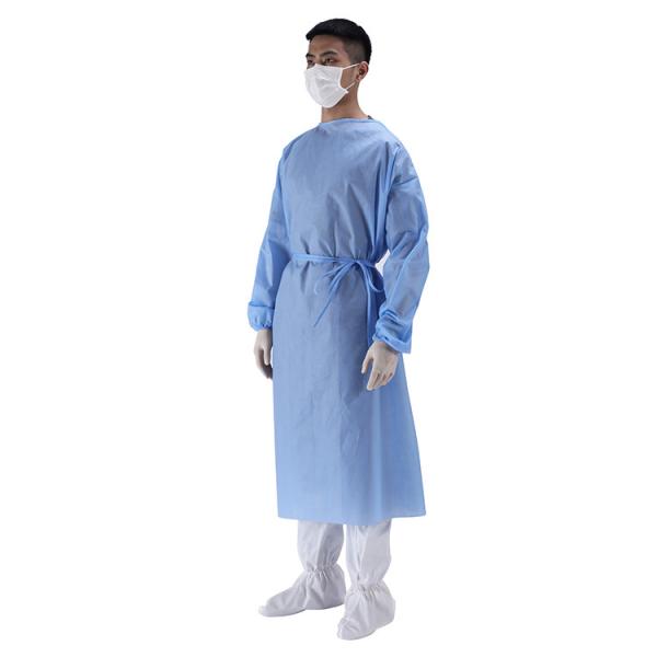 Da tela não tecida amigável dos sms do eco do fabricante de China vestido cirúrgico descartável reforçado estéril com de alta qualidade