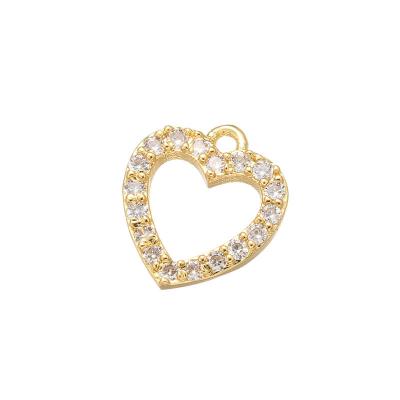 O micro pavimenta o pendente do ouro 18K