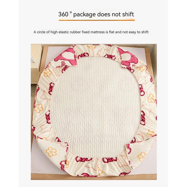 Couverture de matelas imperméable à l'eau pliée pour la maison Hôtel entièrement entouré protection du lit