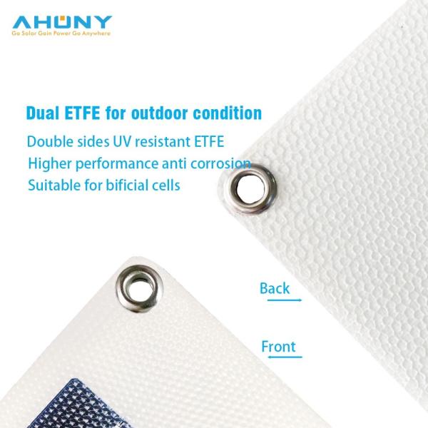 Painel solar flexível bifacial mono ETFE 110w Painel solar flexível para iate de barco