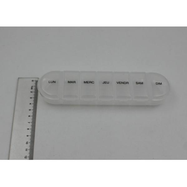 7 Compartments Medication Pocket Plastic Pill Box  , Travel Pill Case