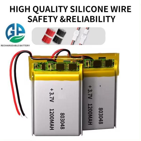 Gpe 803048 Rechargeable Battery Pack 1200mah 3.7v lipo battery polymer battery