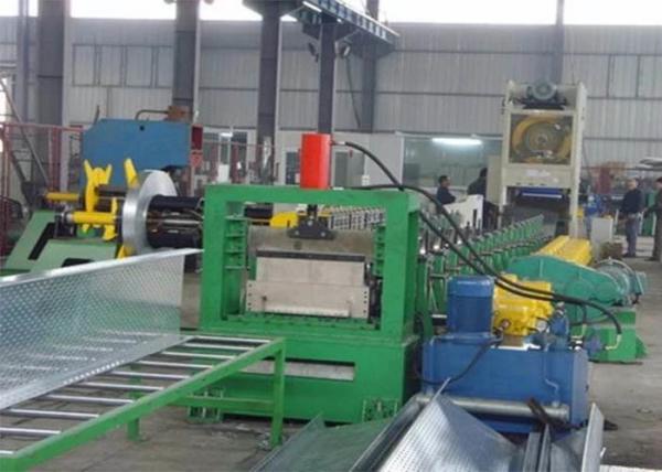 Steel Cable Tray  Storage Rack Roll Forming Machine 77.2kw Total Power