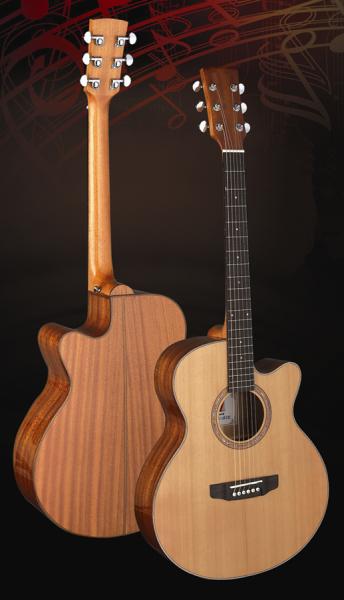 40inch standard size cedar solidwood Cutaway acoustic guitar/western guitar OEM Matt color- TP-AG28