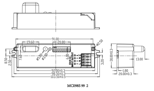 AC ON/OFF Sensor Widely Used For Parking Lot, With Top Side Dip Switch, Screw Installation, Remote Available