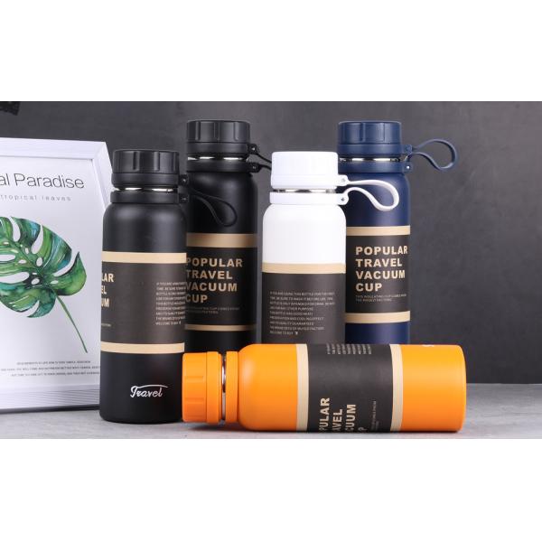 Dual Stainless Steel 650ml 850ml 1100ml Vacuum Flask Climbing Fitness Thermal Tea Cup Insulated Cold Performance Outdoor Sports