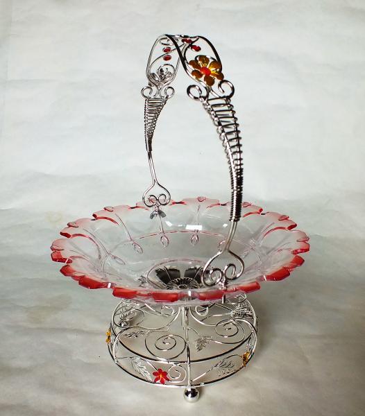 The New sun flower shape candy bowl w/classic stand & elegantThe New(1)