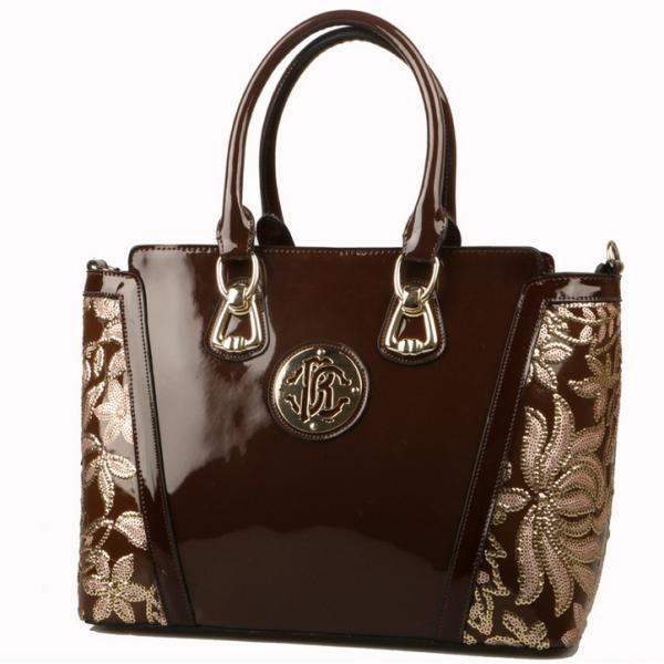 Europe 2016 new handbag patent leather handbag leather leather Ms. Messenger