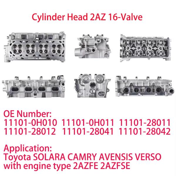 Auto Engine Parts Toyo-ta Hilux 2.4 Cylinder Heads 2002 Toyo-ta Cam-ry 2.4l Cylinder Head TOYO-TA ENGINE 2.4L 2GD Cylinder Heads