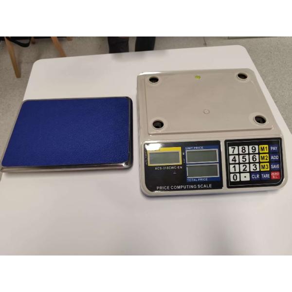 AC / DC Power Supply Electronic Food Computing Weight Weigh Scales With Green LED Display