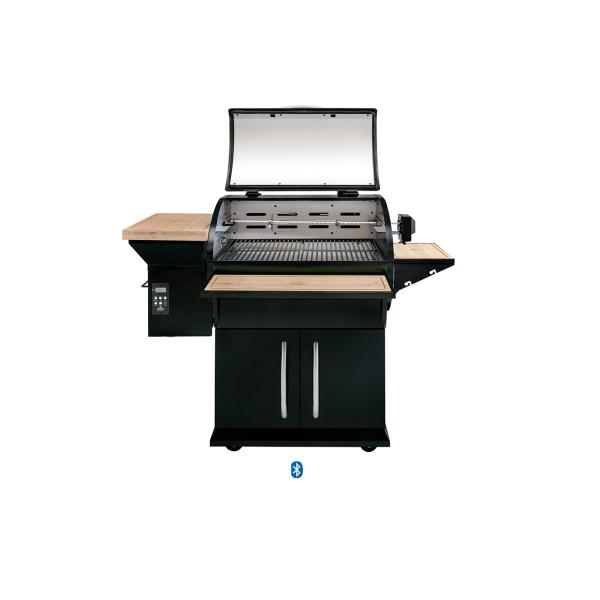 Powder Coated Wood Pellet Barbecue Grills Hopper Smoke Free Easily Assembled