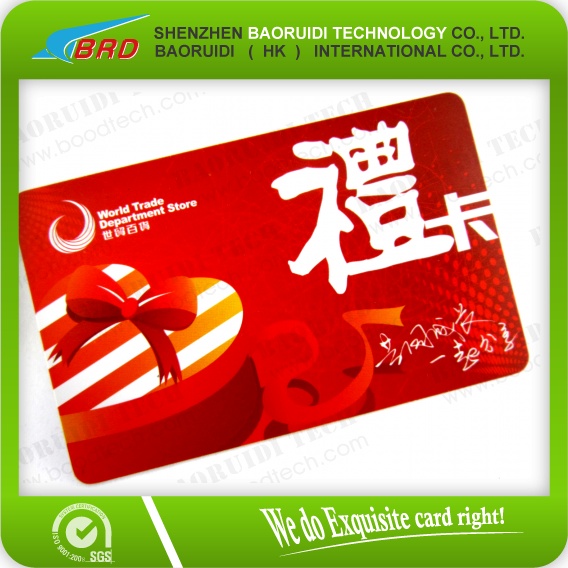 Magnetic stripe Gift card/(Discount) Voucher card/VIP card