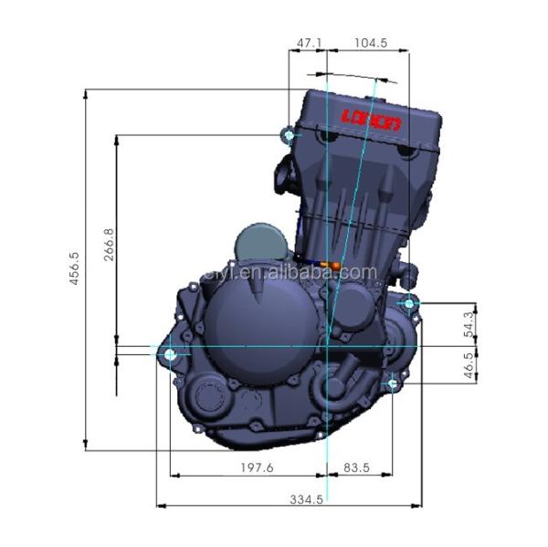 LIFAN LONCIN ZONGSHEN DAYANG 300cc Motorcycle Engine 78*61.2mm
