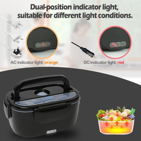 1.5L Electric Lunch Box Stainless Steel 220V-12v 24v/110v-12v 24v