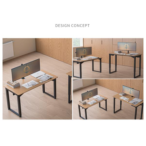 Высота регулируемый черный электрический столешницы для исследования двойного двигателя минималистский дизайн