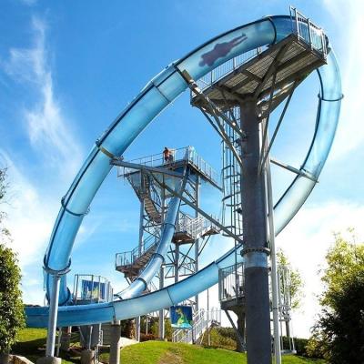 Fibra de vidro Aqualoop corpo deslizamento de água para parque de diversões