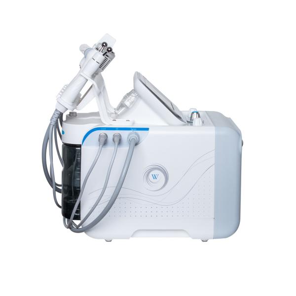 CD FDA approved 46*32*45 13kg portable white hydrafacial machine with 6 handles for deep skin cleaning  rejuvenation