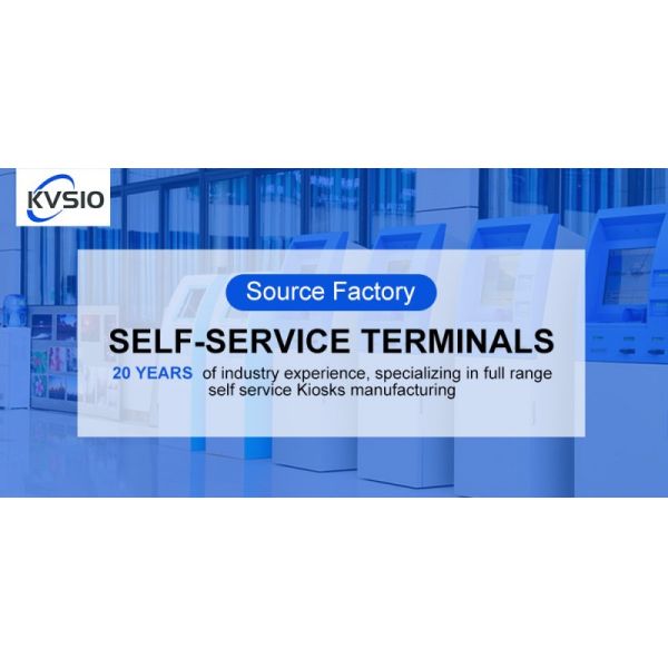 Self Service Kiosk with Capacitive Touch 10 Point Screen Custom Color and Floor Standing Wall Mounting Counter Top Installation