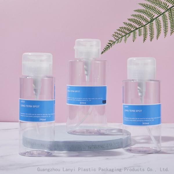 Transparent Cylinder 250ml 500ml PET Plastic Bottle