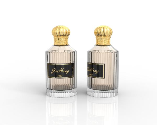 Round Zamak Zinc Alloy Metal Perfume Cap Polished