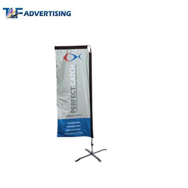 Attractive Racing Custom Advertising Banners 7 Foot Wind Resistant Colorful Portable