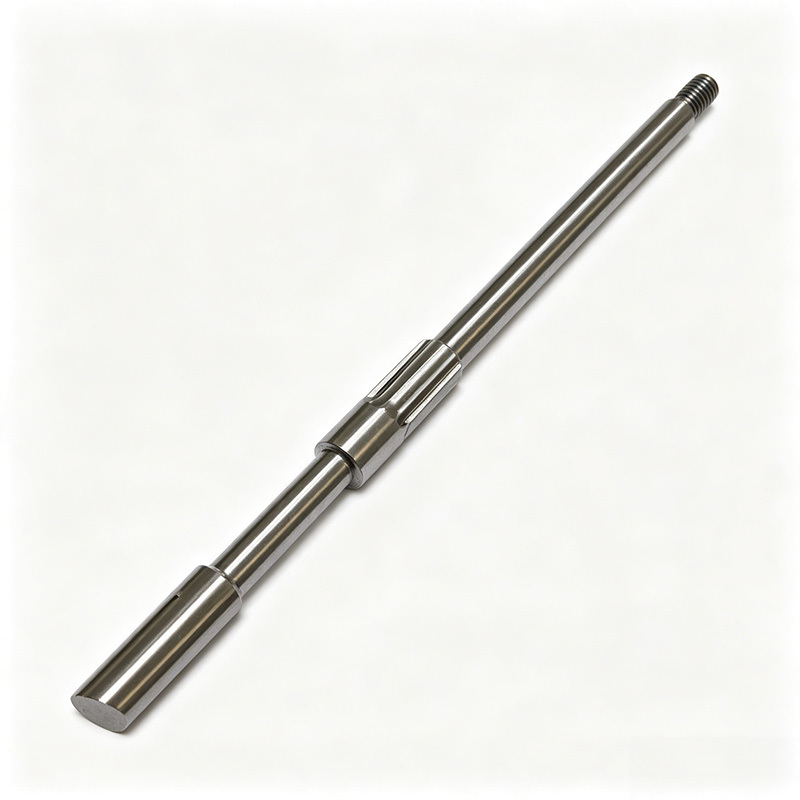 Precision CNC Machined Stainless Steel Long Shaft and Bent Link Rod with Customizable Dimensions for Mechanical Linkage