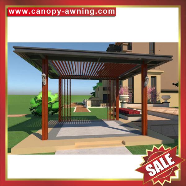 outdoor public garden park villa hotel wood style aluminum Aluminium alloy metal gazebo pavilion kiosk canopy shelter