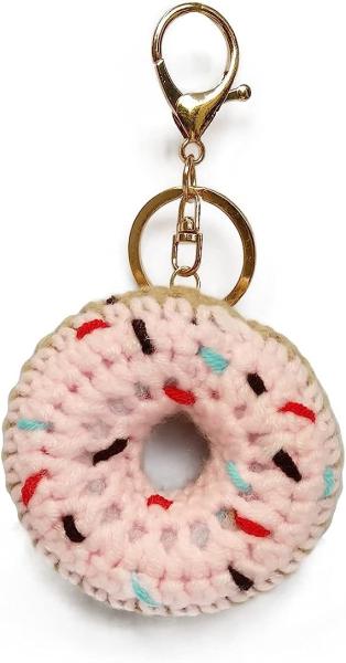 Crochet Plush Keychain - Keychain Accessory Handmade Bag Charm Key Chain Car Keyring Charm Handbag Bag Purse Pendant