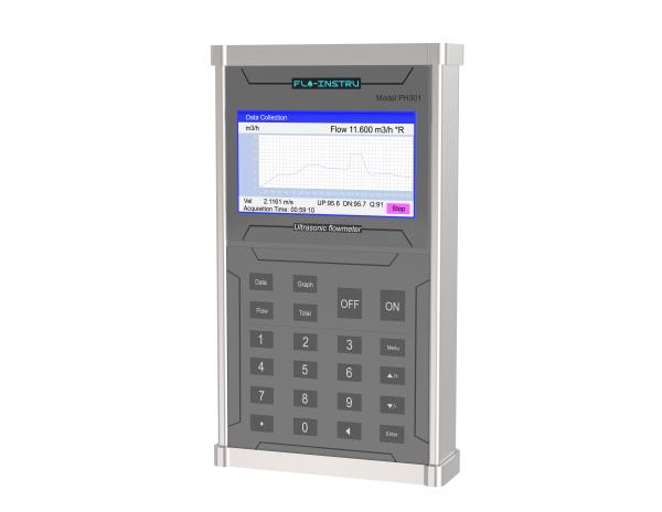Débitmètre PH301 ultrasonique pour la mesure chimique de réactif