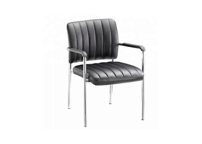 OEM Leather Staff Visitor 0.23cbm Mid Back Ergonomic Office Chair With Armrests