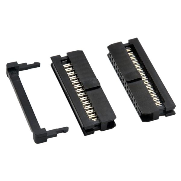 Passo de Pin Cable Connector Black Color 1.27mm 2.0mm da fêmea 14 de IDC