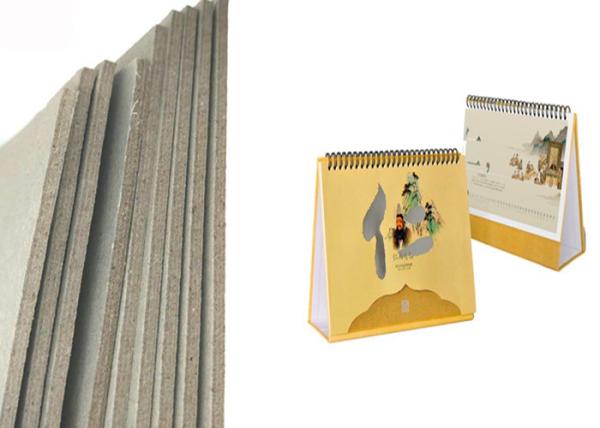 Thickness laminated 3.4mm 2150gsm grey cardboard for desk calendar