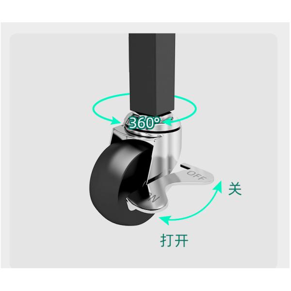 Anti Corrosion Telescopic 25kg Bearing Metal Trolley Cart