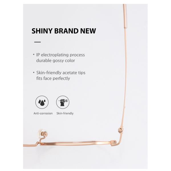 Чистые стекла рамки титана, стекла меняемого объектива Unisex ясные