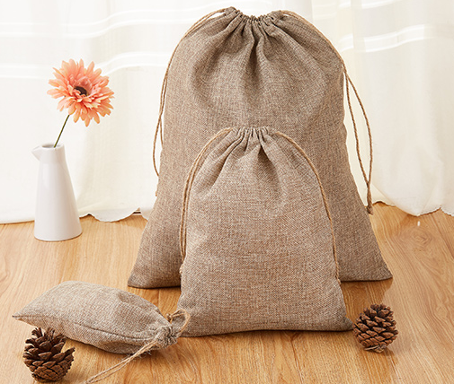 Thick Geological Calico Sample Bags / Light Yellow Cotton Rock Sample Bags
