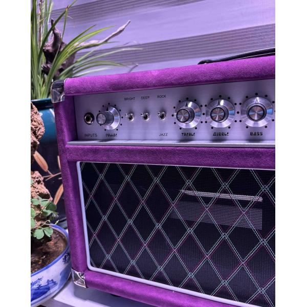 Custom Dumble CLONE Steel String Singer Head 20W 50W 100W with Suede Brown Color, Grand Amplifier SSS Model