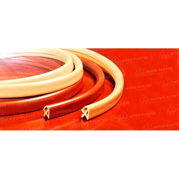 Haute bordure foncée en bois de relief brillante 0.4mm-3mm épais