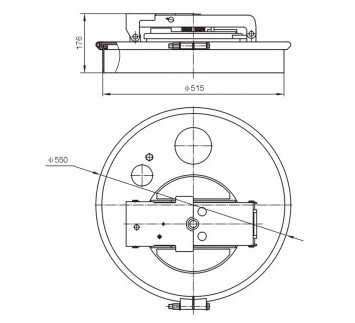 Тележка Типпер крышки люка Маньлид танка разделяет коррозийную устойчивость ГЭТК801ТА -500