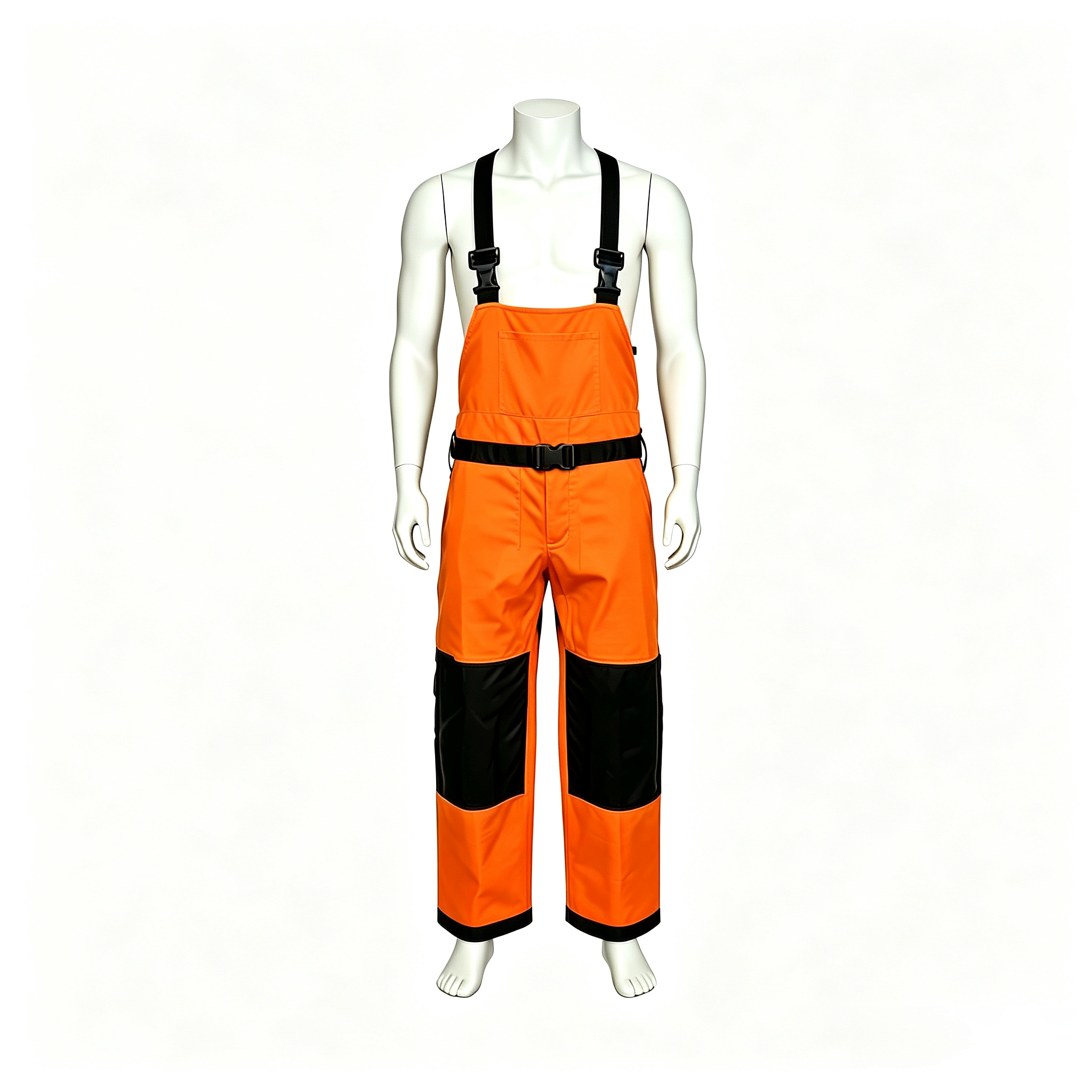 Comfort Fit Water Resistant Bib Overalls Abrasion Resistant Safety Bib Overalls Elastic Waist