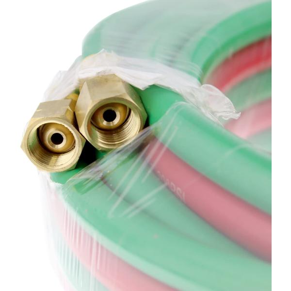 Logotipo personalizado disponible en manguera de soldadura gemela para equipos industriales de soldadura y corte de gas