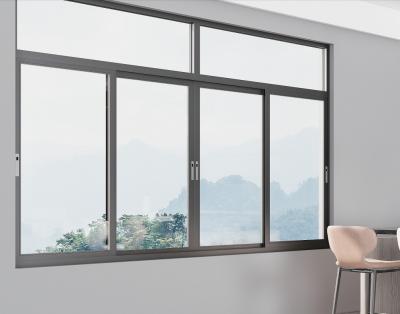 SZG Powder Coated Sliding Aluminum Window With Multi Point Locking System And Hardware