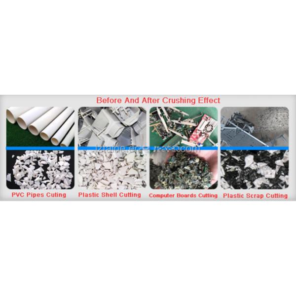 15kw Maquina de trituración de plástico de desechos para la minería de energía Botellas de plástico triturador dibujo