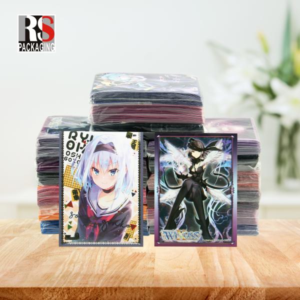 Plastic Trading Anime Yugioh Card Protectors Sleeves Accept Customized Logo