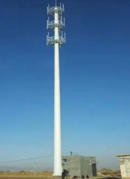 High Strength Corrosion Resistant Single Tube Tower Supports 4G 5G Equipment Modular Design Adapts To Multiple Scenarios And Fast Installation